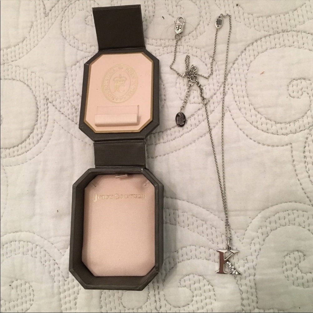 Juicy couture initial necklace “K”